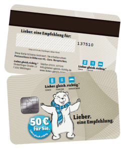 Lieber Empfehlungskarte