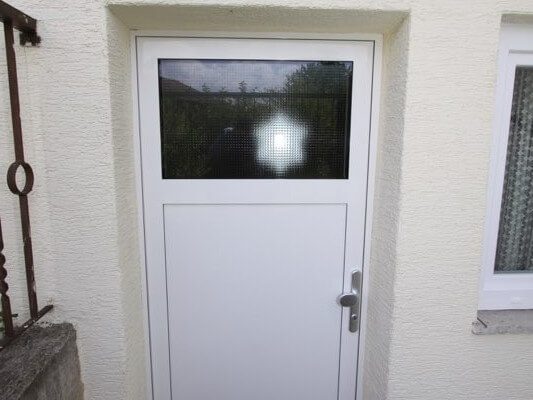 Aluminium Kellertuere mit Glas