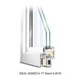 Ausgeschäumtes Fensterprofil weiß