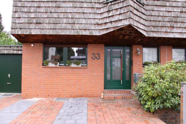 Holzhaustüre Eiche grün