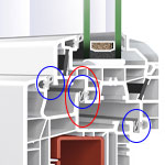 Kunststofffenster Dichtung Querschnitt