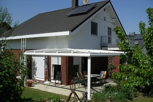 Terrassendach Eckanlage aus Aluminium