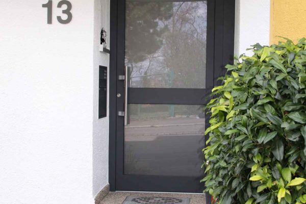 Haustüre mit viel Glas